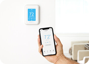 Adjusting thermostat through mobile app