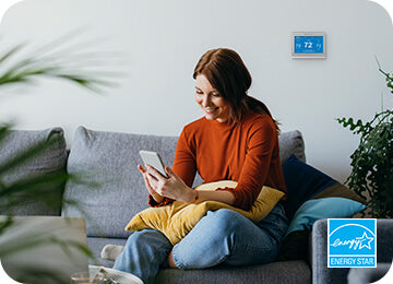 Woman looking at phone
