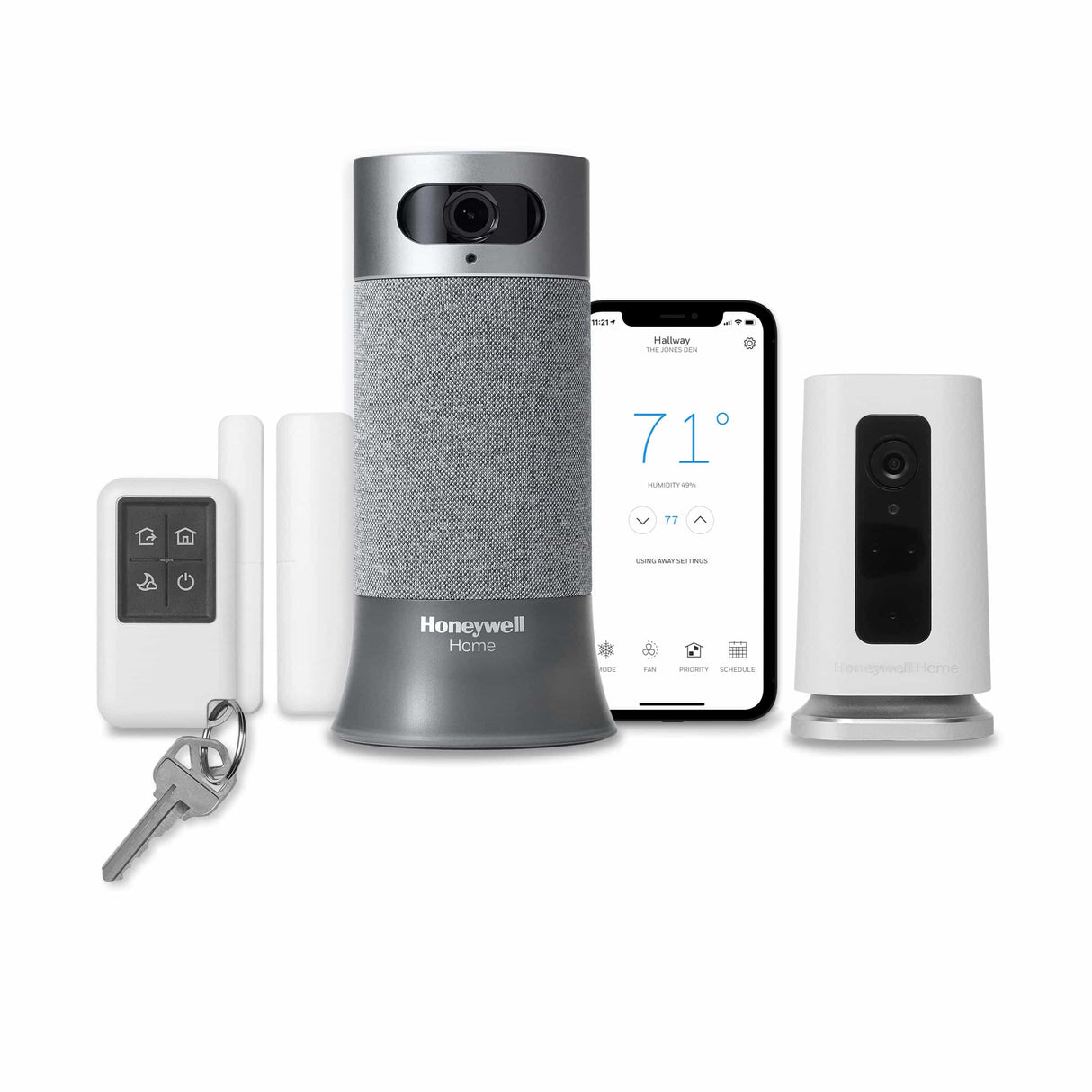 ProdImg;HSHSSTARTER;HSHSSTARTERC1-c1-6.jpg;Honeywell Home Starter Kit with C1 Camera Bundle