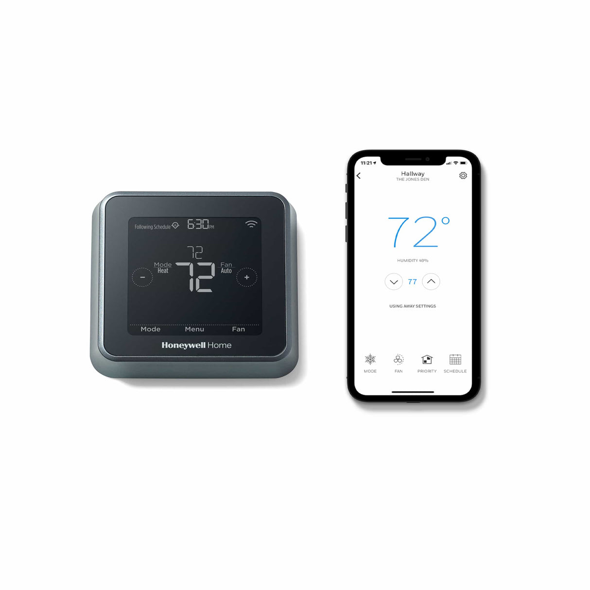 SkuImg;RCHT8610WF2006/U;RCHT8612WF-c4-6.jpg;The Honeywell T5+ Smart Thermostat from Resideo