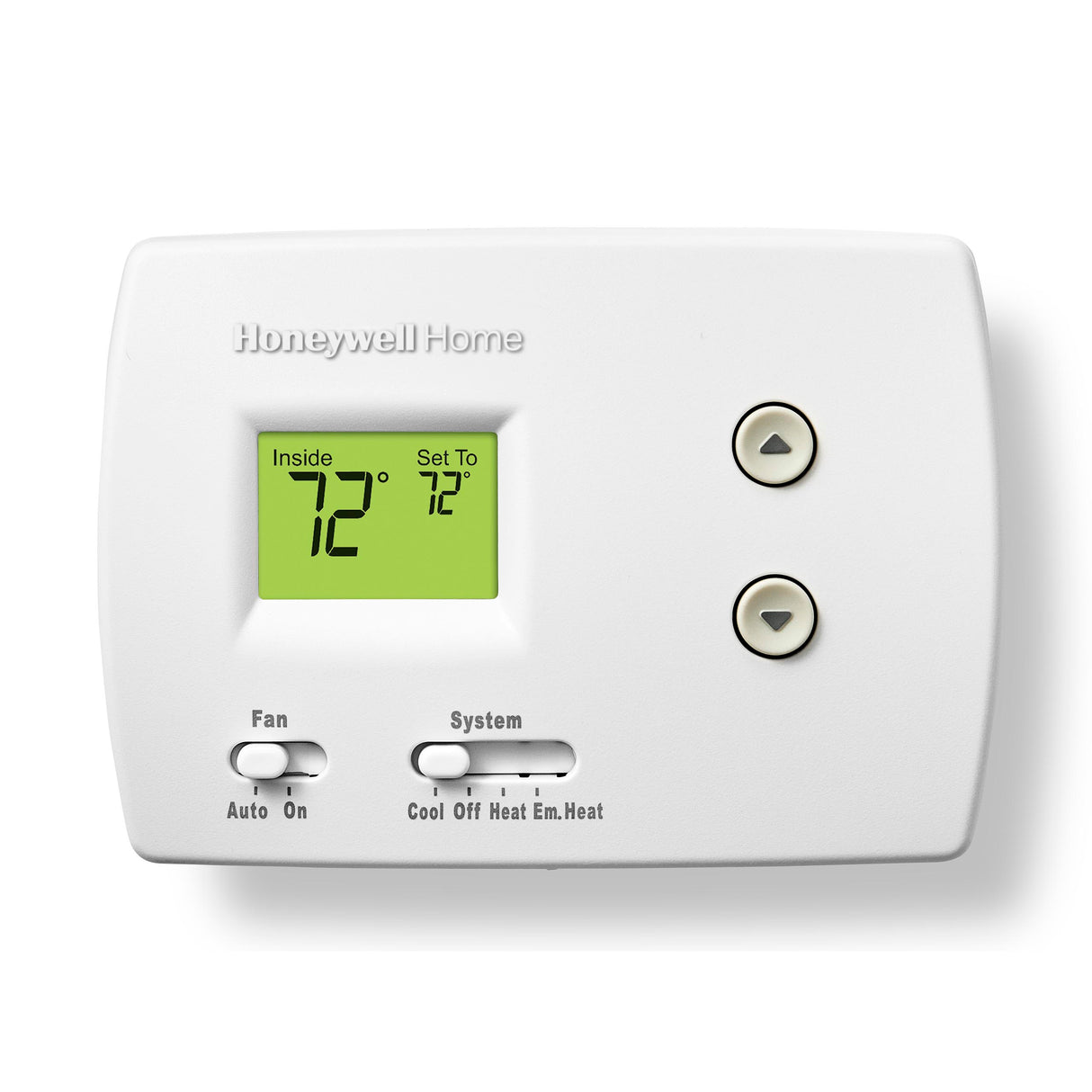 SkuImg;RTH3100C1002/E1;RTH3100C1002-c3-6.jpg;RTH3100C Digital Non-Programmable Thermostat - Heat Pump Front view