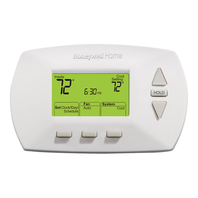 ProdImg;RTH6350;RTH6350_RTH6450-c3-6.jpg;5-2 Day Programmable Thermostat front view