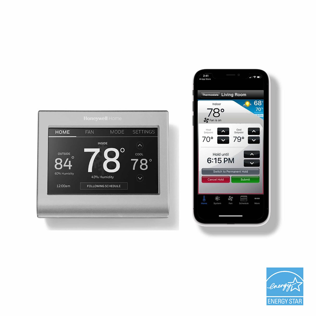 SkuImg;RTH9585WF1006/W;RTH9585WF1004-c13-6.jpg;WiFi Color Touchscreen Thermostat with Energy Star Logo