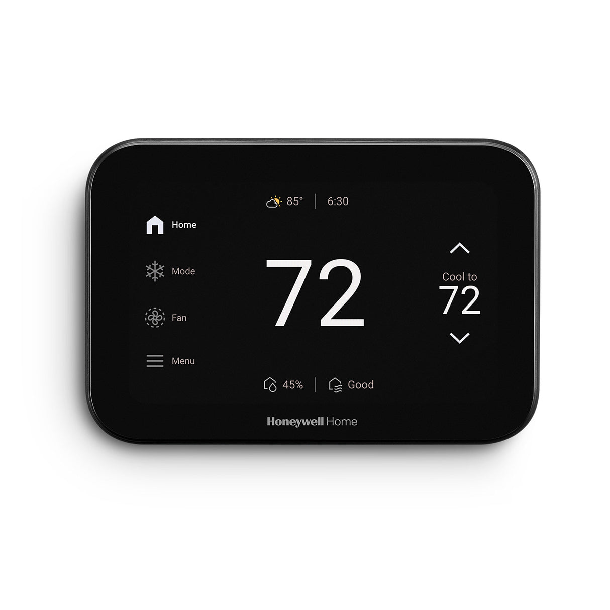 Honeywell Home ElitePRO™ S1100 or S1200 Smart Thermostat - Black - Front View