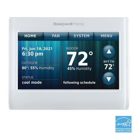 ProdImg;TH9320WF;TH9320WF-c5-6.jpg;WiFi 9000 Color Touchscreen Thermostat with Energy Star Logo
